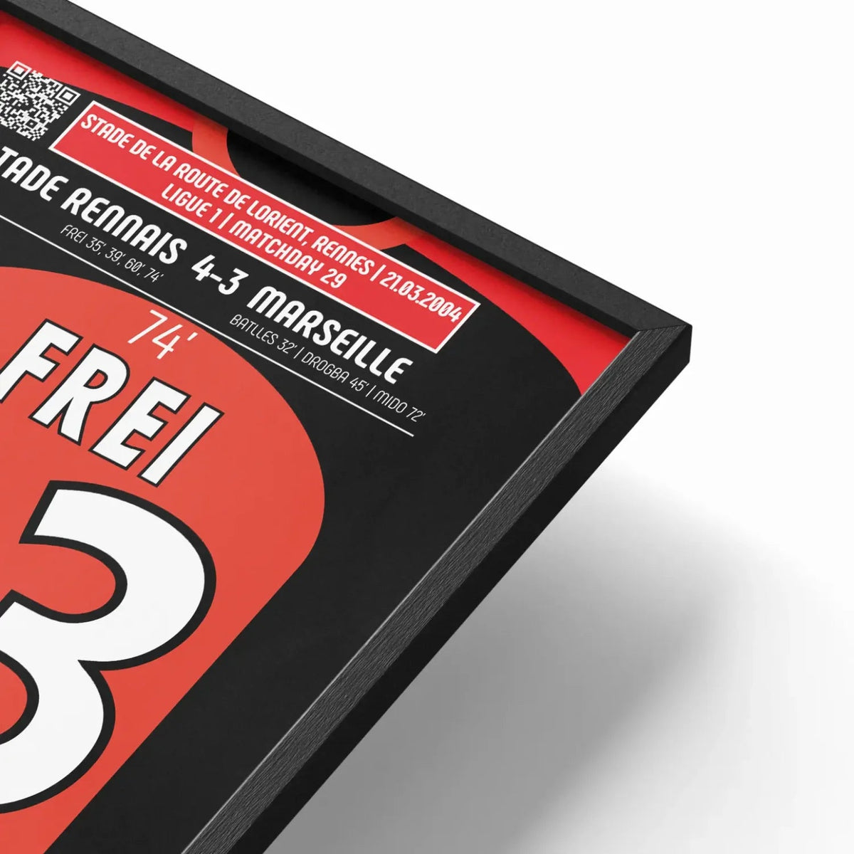 Poster du 4e but de Frei – Rennes vs Marseille 2004 - Legendary Goals