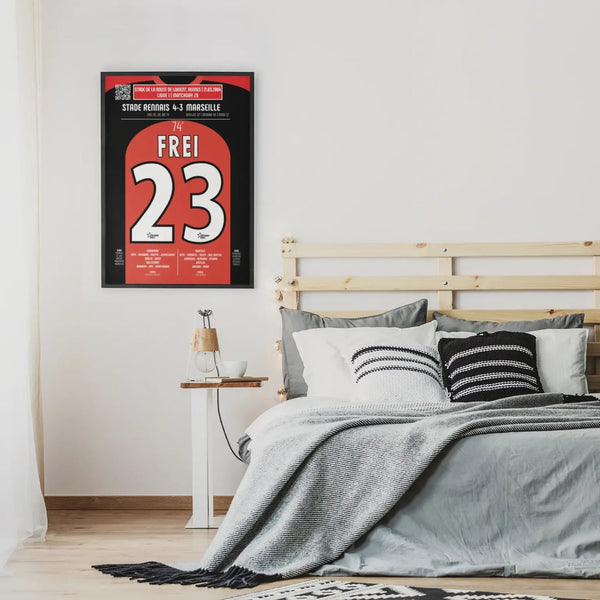 Poster du 4e but de Frei – Rennes vs Marseille 2004 - Legendary Goals