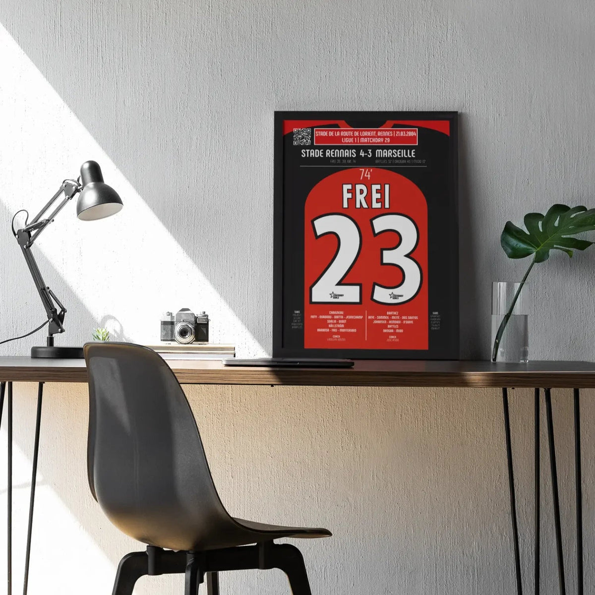 Poster du 4e but de Frei – Rennes vs Marseille 2004 - Legendary Goals