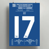 Poster du 4e but de Just Fontaine - France vs Allemagne de l’Ouest 1958 - Legendary Goals