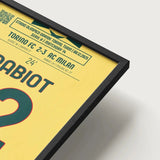 Poster du but d’Adrien Rabiot – Torino vs Milan 2025 - Legendary Goals