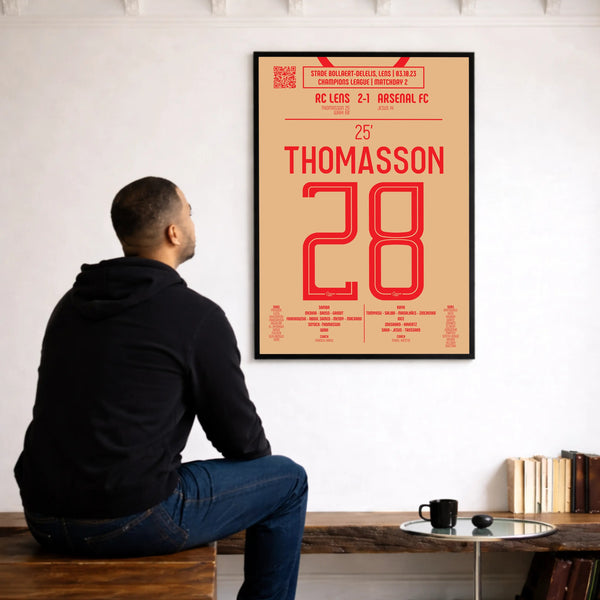 Poster du but d’Adrien Thomasson - Lens vs Arsenal 2023 - Legendary Goals