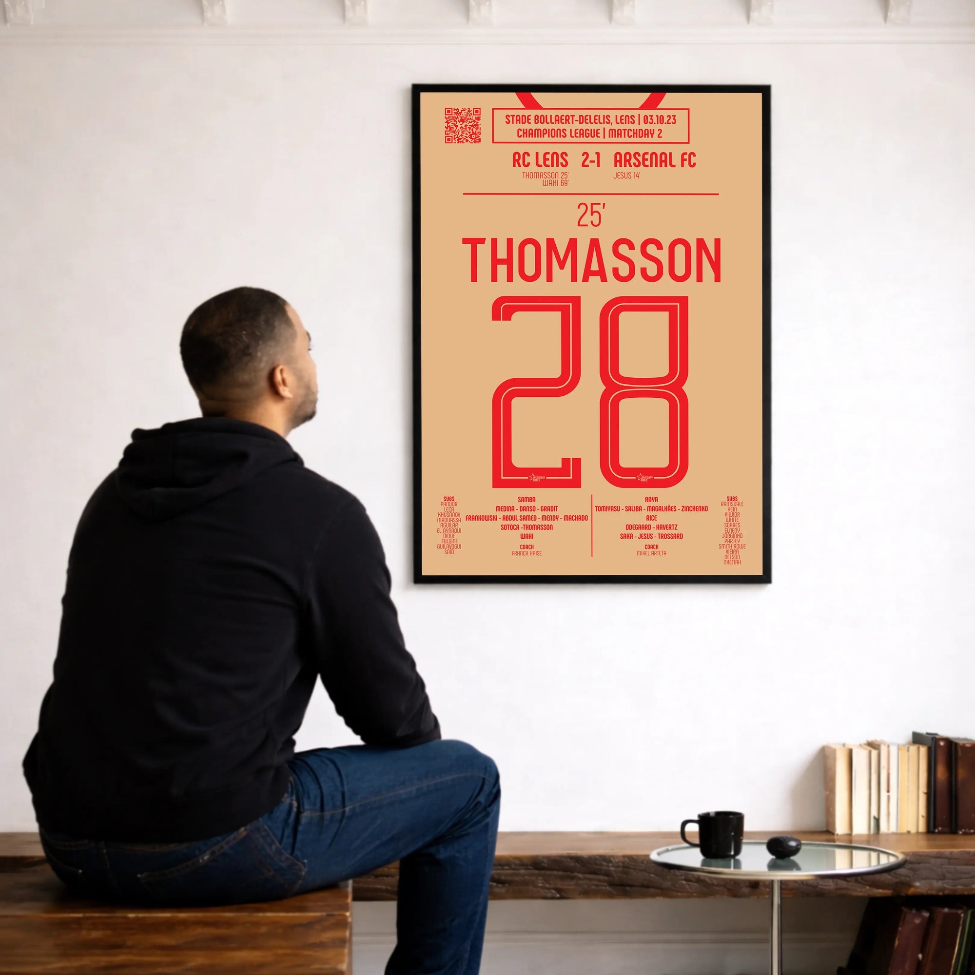 Poster du but d’Adrien Thomasson - Lens vs Arsenal 2023 - Legendary Goals