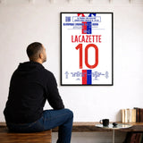 Poster du but d’Alexandre Lacazette - Lyon vs Roma 2017 - Legendary Goals