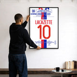 Poster du but d’Alexandre Lacazette - Lyon vs Roma 2017 - Legendary Goals