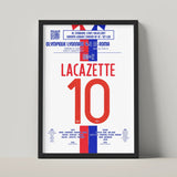 Poster du but d’Alexandre Lacazette - Lyon vs Roma 2017 - Legendary Goals