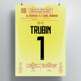 Poster du but d’Anatoliy Trubin – Benfica vs Real Madrid 2026 - Legendary Goals