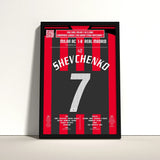 Poster du but d’Andriy Shevchenko – AC Milan vs Real Madrid 2002 - Legendary Goals