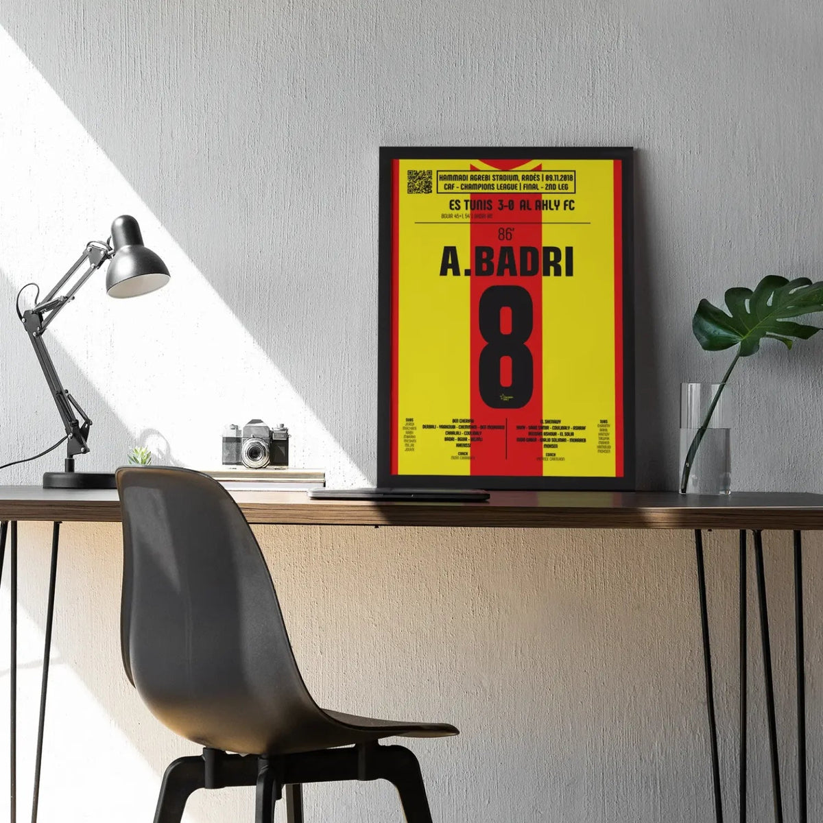 Poster du but d’Anice Badri – Espérance de Tunis vs Al Ahly 2018 - Legendary Goals