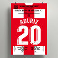Poster du but d’Aritz Aduriz - Athletic Club vs FC Barcelone 2019 - Legendary Goals