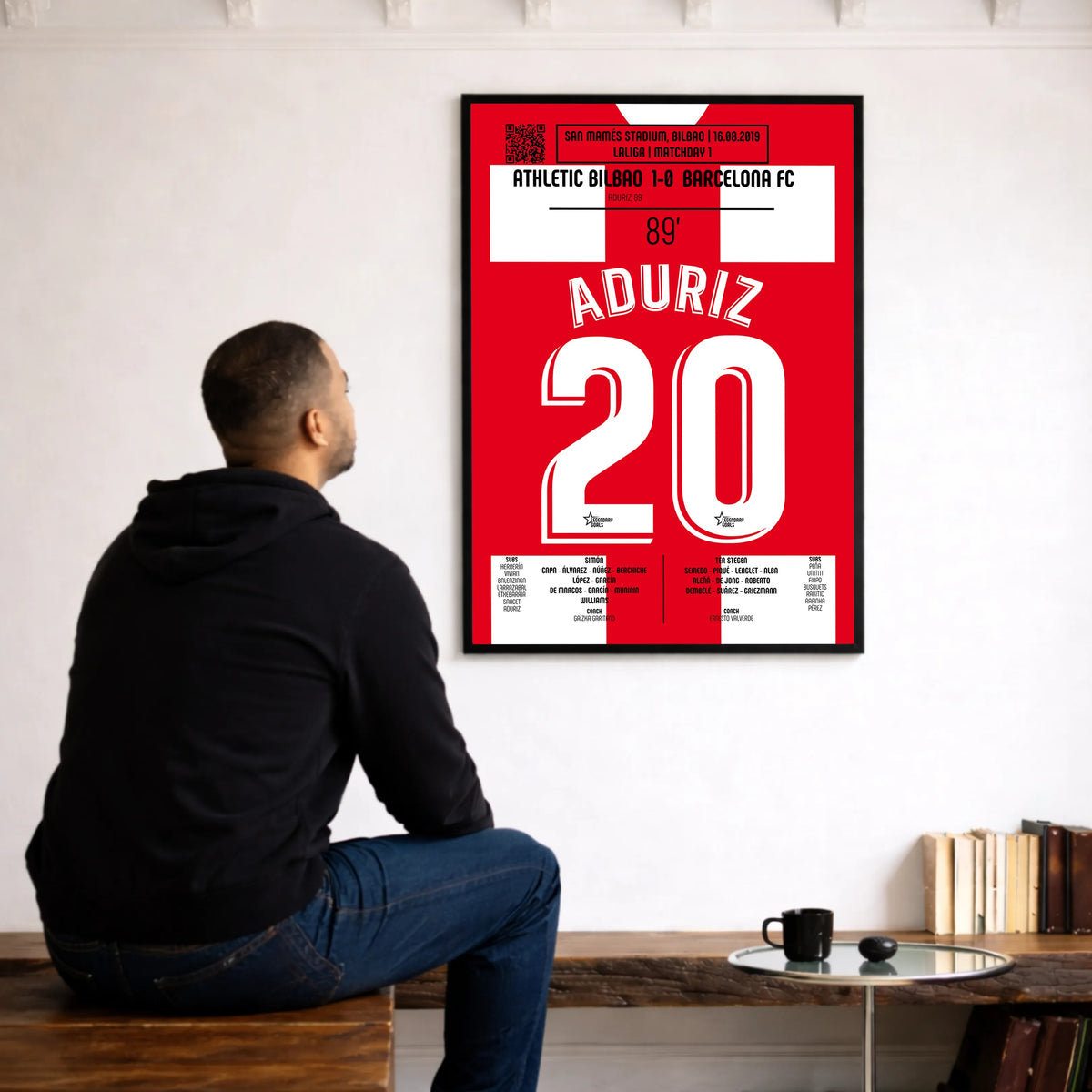 Poster du but d’Aritz Aduriz - Athletic Club vs FC Barcelone 2019 - Legendary Goals