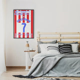 Poster du but de Antoine Griezmann – Atlético de Madrid vs Séville 2025 - Legendary Goals