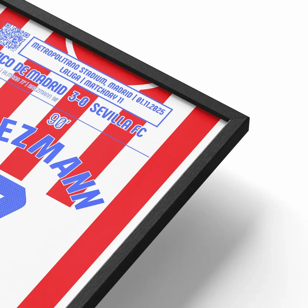Poster du but de Antoine Griezmann – Atlético de Madrid vs Séville 2025 - Legendary Goals