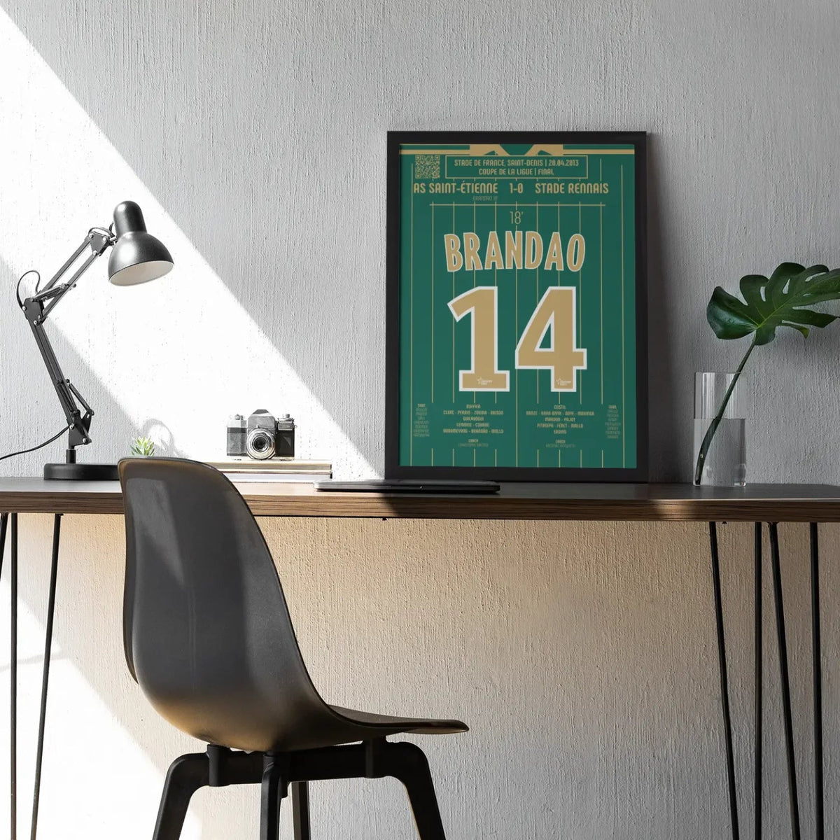 Poster du but de Brandão – AS Saint - Étienne vs Stade Rennais 2013 - Legendary Goals