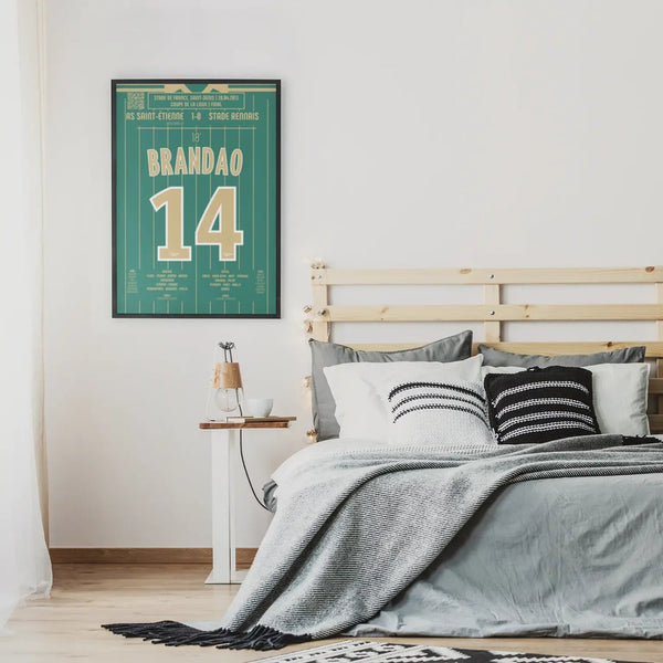 Poster du but de Brandão – AS Saint - Étienne vs Stade Rennais 2013 - Legendary Goals