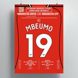 Poster du but de Bryan Mbeumo – Manchester United vs Manchester City 2026 - Legendary Goals