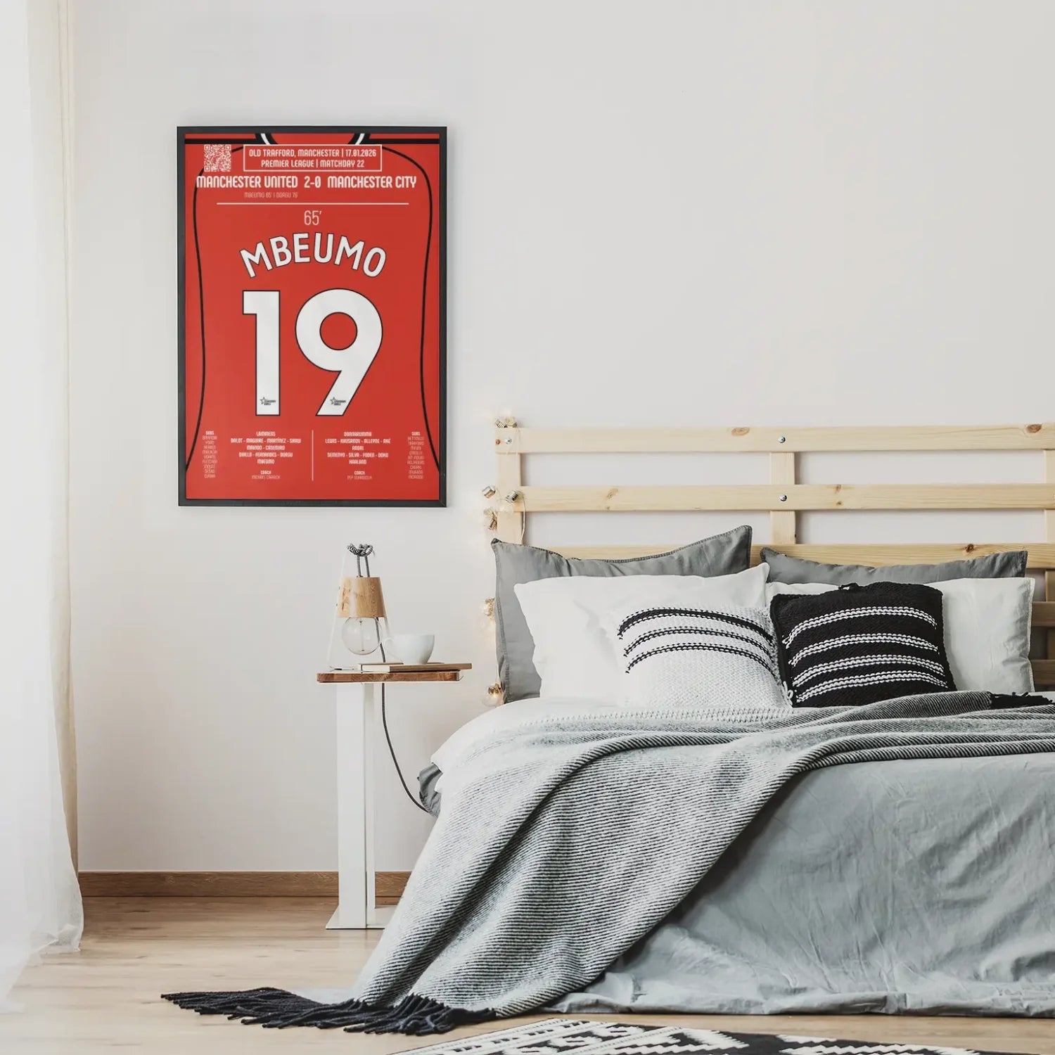Poster du but de Bryan Mbeumo – Manchester United vs Manchester City 2026 - Legendary Goals