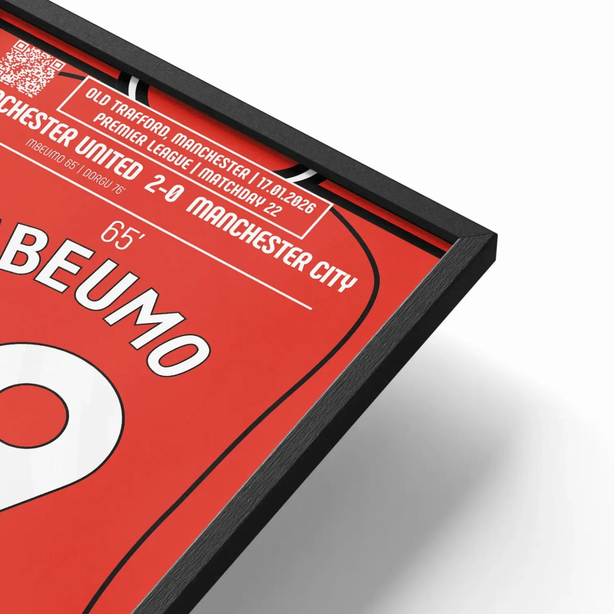 Poster du but de Bryan Mbeumo – Manchester United vs Manchester City 2026 - Legendary Goals