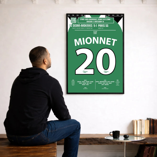 Poster du but de Cédric Mionnet – Sedan vs PSG 2000 - Legendary Goals