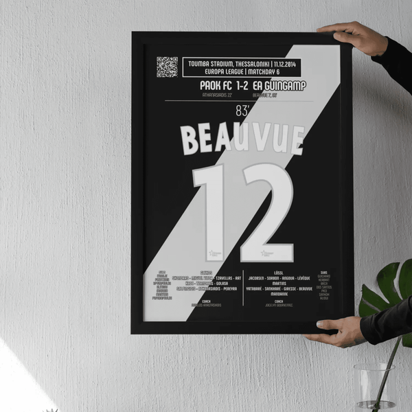 Poster du but de Claudio Beauvue – PAOK FC vs Guingamp 2014 - Legendary Goals