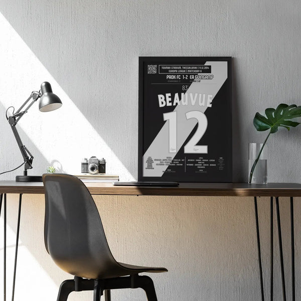 Poster du but de Claudio Beauvue – PAOK FC vs Guingamp 2014 - Legendary Goals