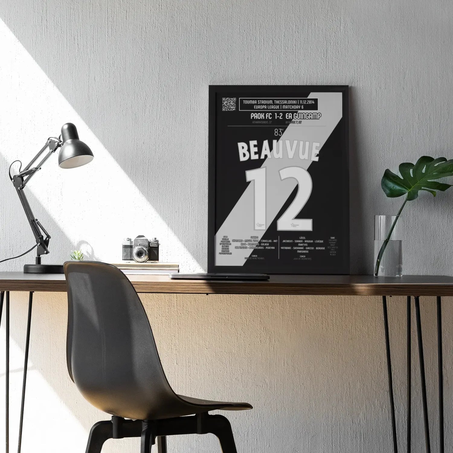 Poster du but de Claudio Beauvue – PAOK FC vs Guingamp 2014 - Legendary Goals
