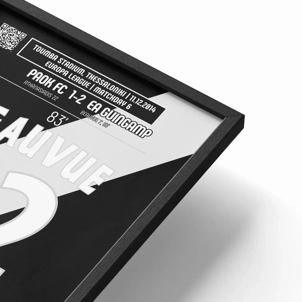 Poster du but de Claudio Beauvue – PAOK FC vs Guingamp 2014 - Legendary Goals