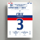 Poster du but de Cris – Lyon vs PSG 2010 - Legendary Goals
