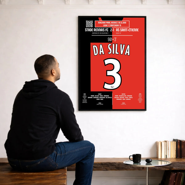 Poster du but de Damien Da Silva - Rennes vs ASSE 2019 - Legendary Goals