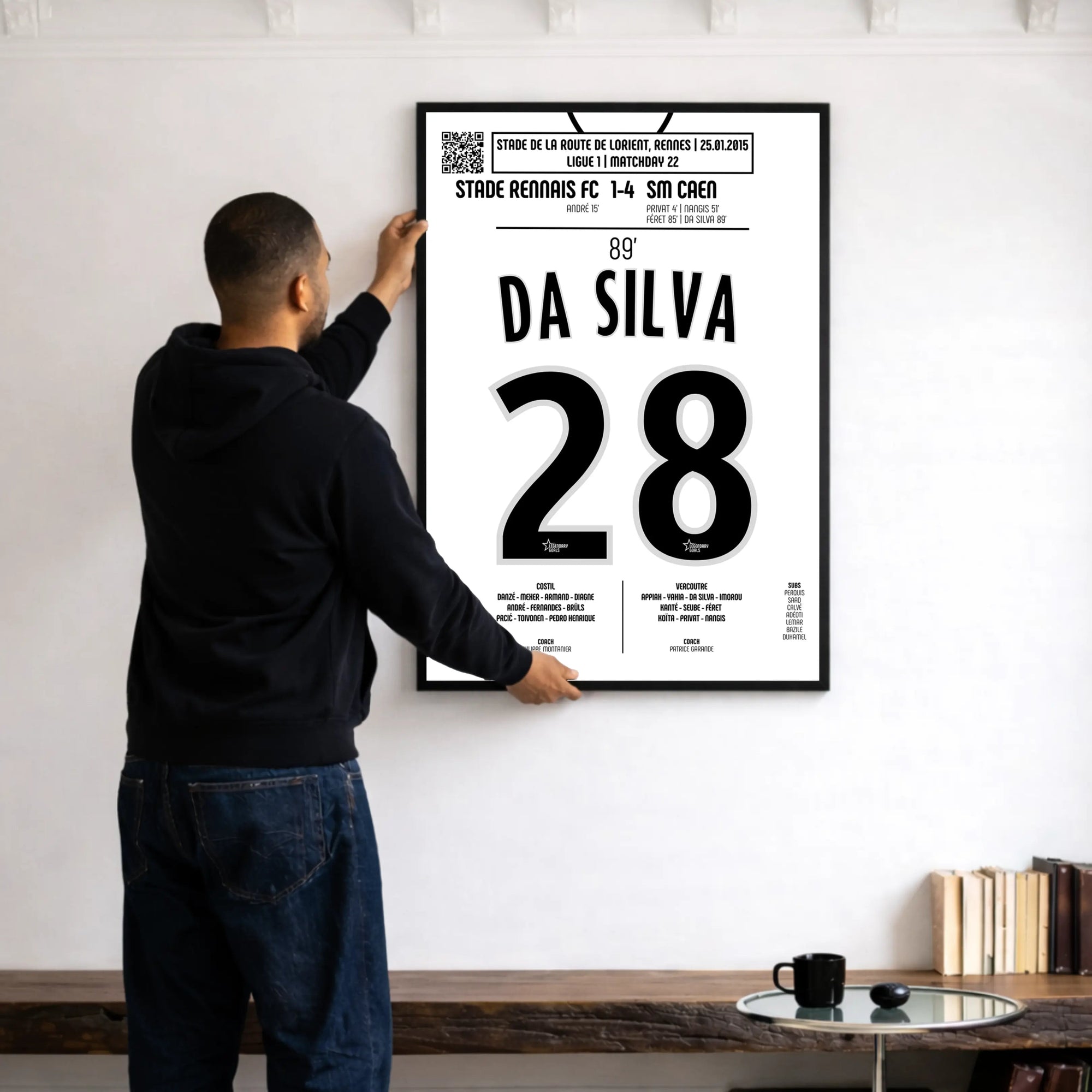 Poster du but de Damien Da Silva - Rennes vs Caen 2015 - Legendary Goals