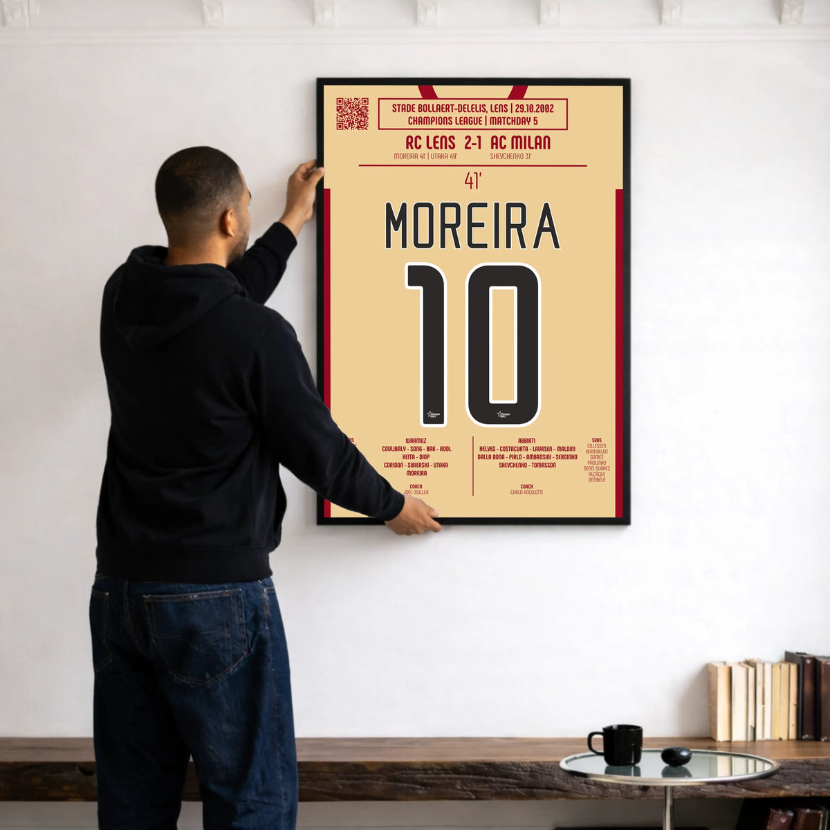 Poster du but de Daniel Moreira – Lens vs Milan 2002 - Legendary Goals