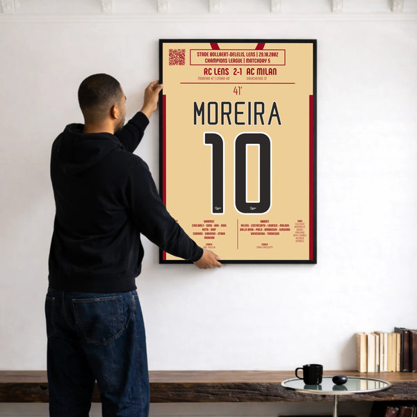 Poster du but de Daniel Moreira – Lens vs Milan 2002 - Legendary Goals
