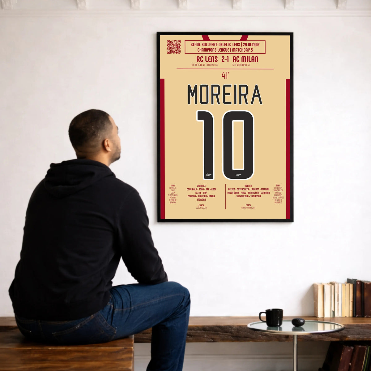 Poster du but de Daniel Moreira – Lens vs Milan 2002 - Legendary Goals