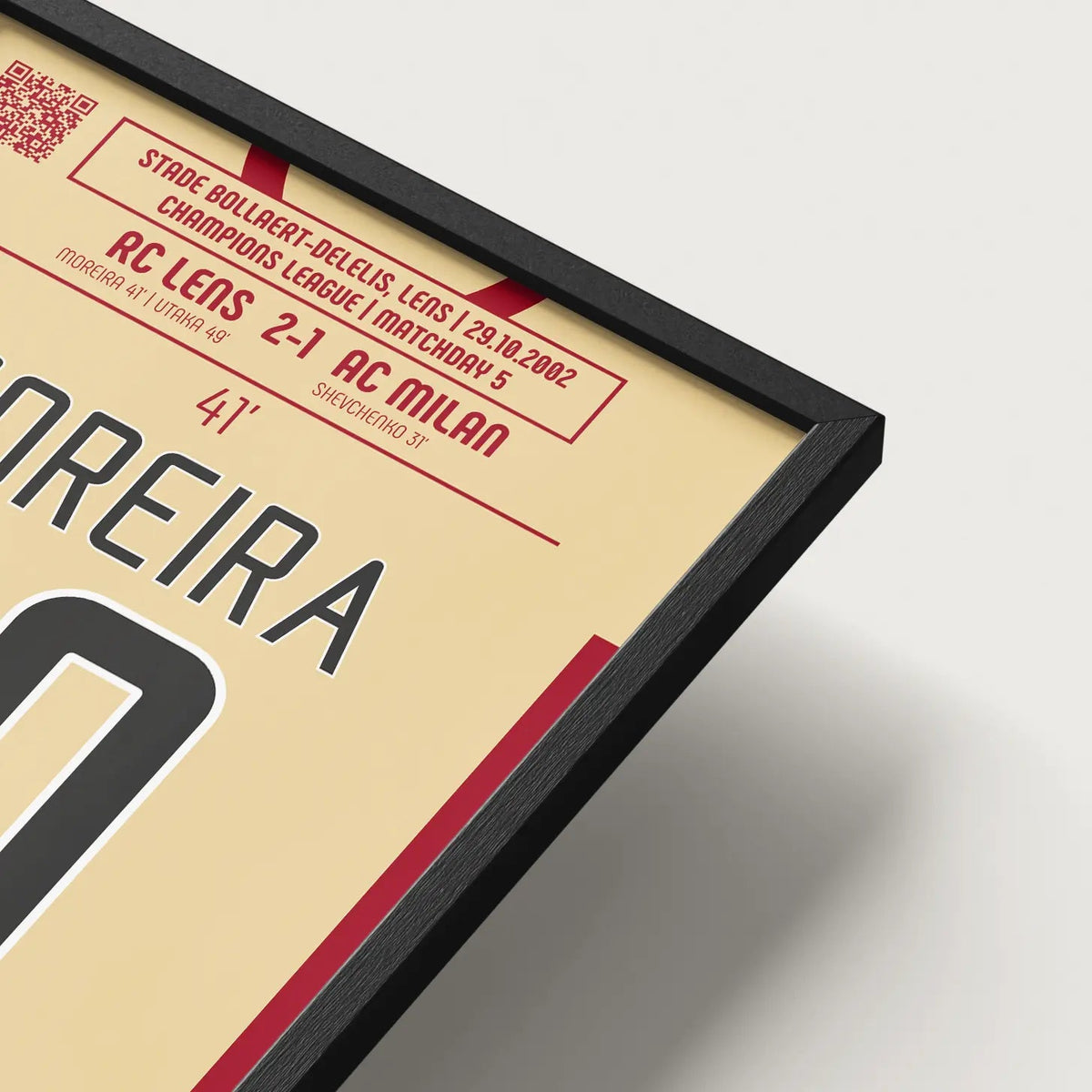 Poster du but de Daniel Moreira – Lens vs Milan 2002 - Legendary Goals