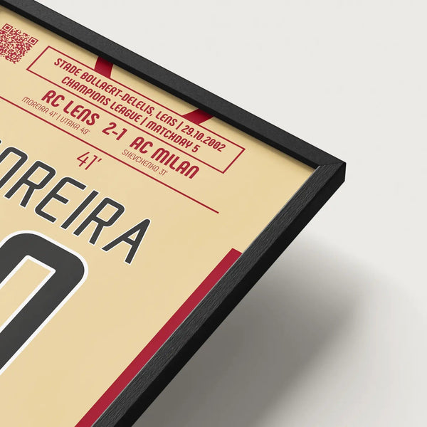 Poster du but de Daniel Moreira – Lens vs Milan 2002 - Legendary Goals