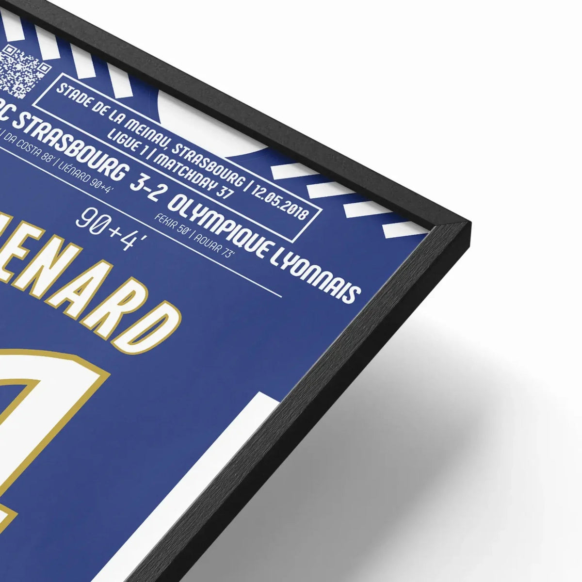 Poster du but de Dimitri Liénard – Strasbourg vs Lyon 2018 - Legendary Goals