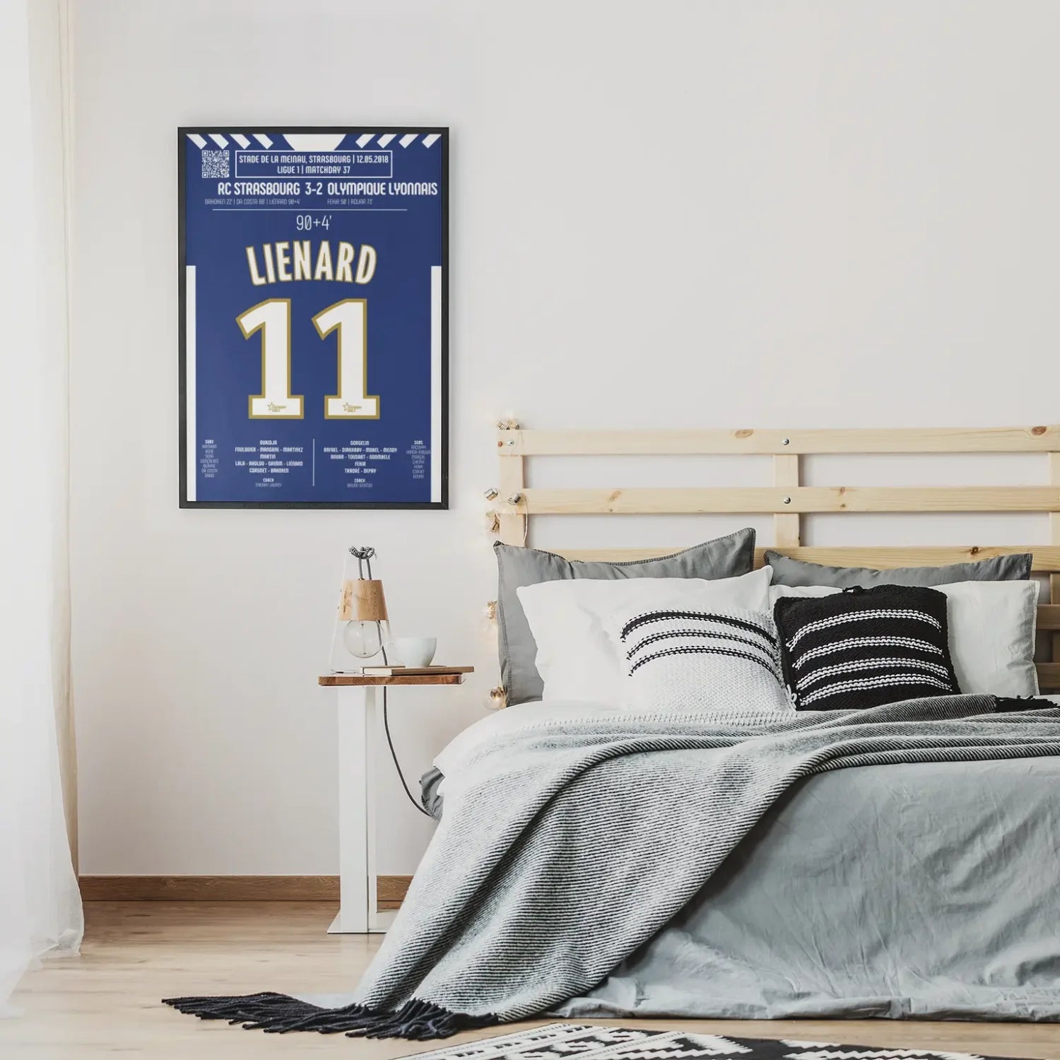 Poster du but de Dimitri Liénard – Strasbourg vs Lyon 2018 - Legendary Goals