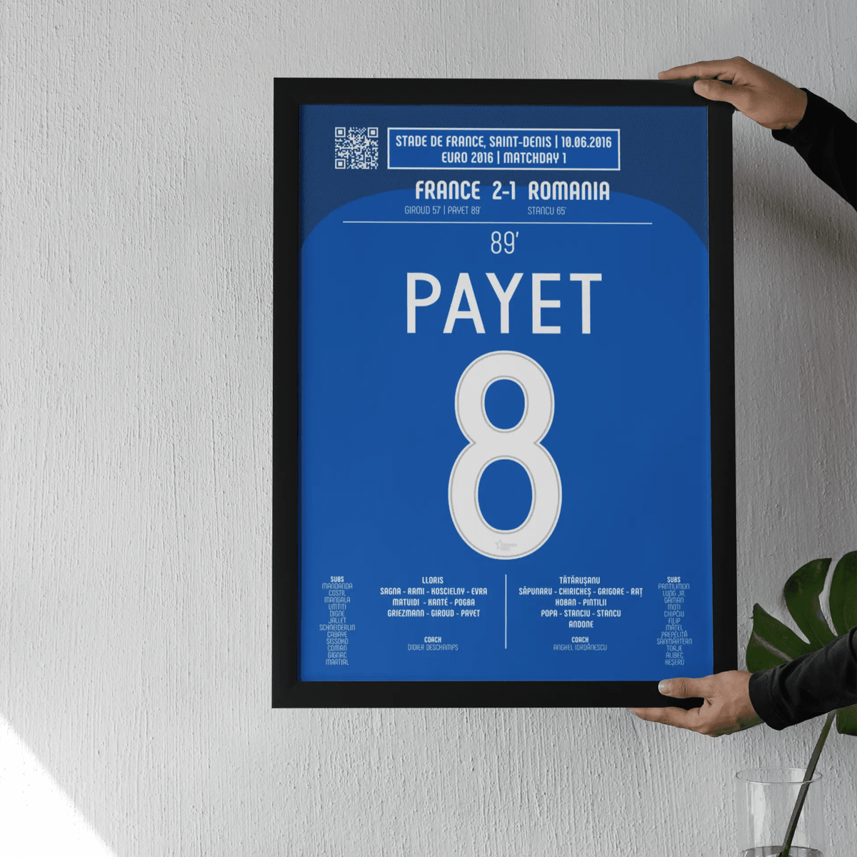 Poster du but de Dimitri Payet – France vs Roumanie 2016 - Legendary Goals