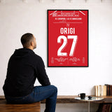 Poster du but de Divock Origi - Liverpool vs Barcelone 2019 - Legendary Goals