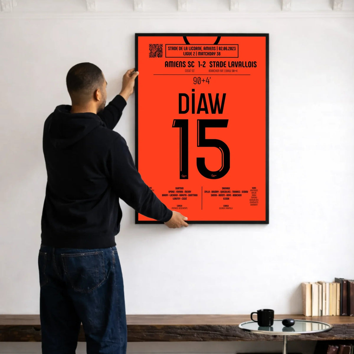 Poster du but de Djibril Diaw – Amiens vs Laval 2023 - Legendary Goals