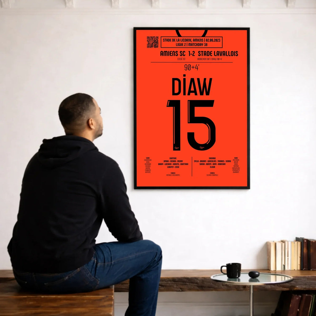 Poster du but de Djibril Diaw – Amiens vs Laval 2023 - Legendary Goals