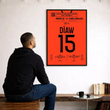 Poster du but de Djibril Diaw – Amiens vs Laval 2023 - Legendary Goals