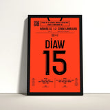 Poster du but de Djibril Diaw – Amiens vs Laval 2023 - Legendary Goals