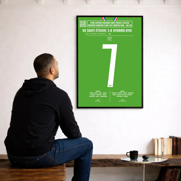 Poster du but de Dominique Rocheteau – Saint - Étienne vs Dynamo Kiev 1976 - Legendary Goals