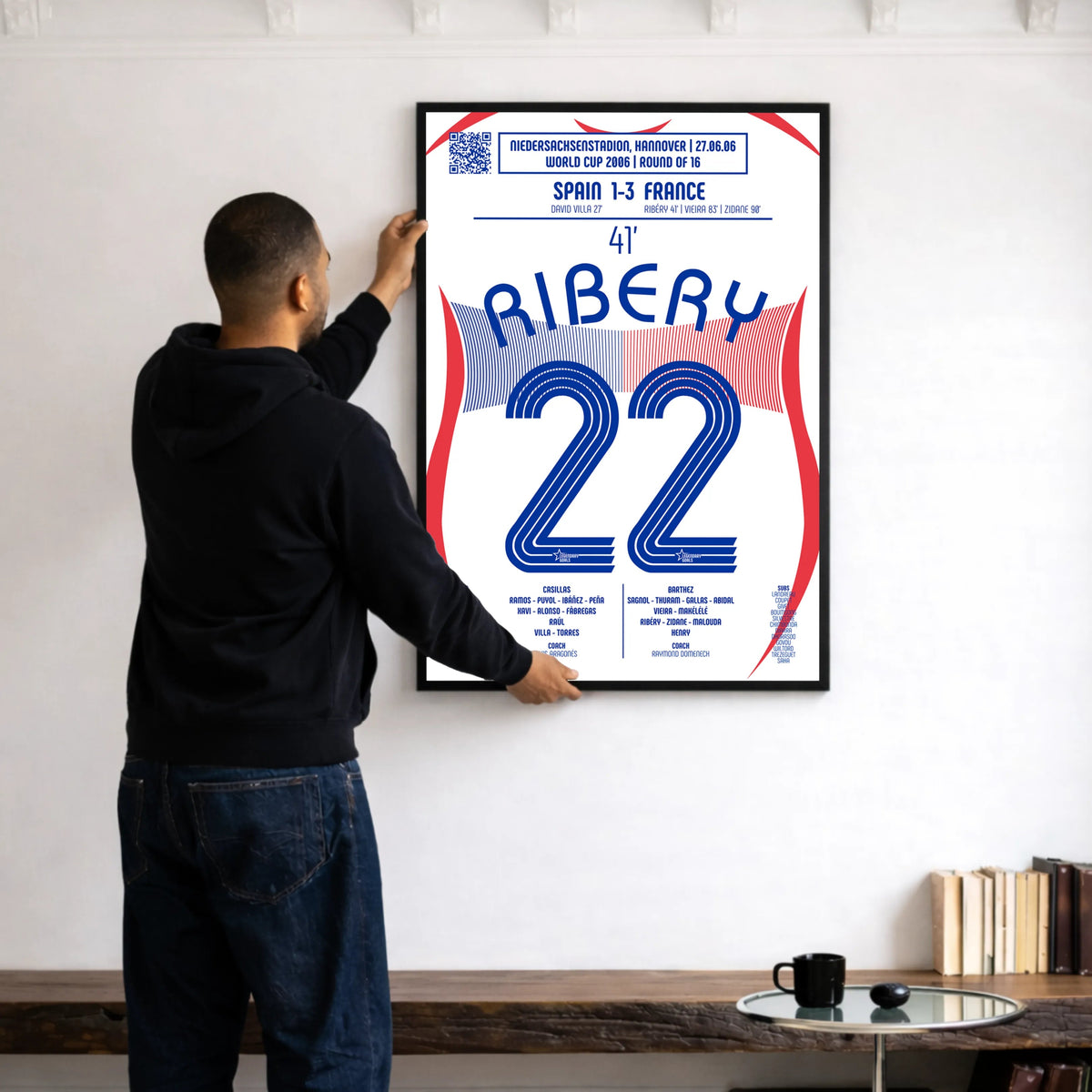 Poster du but de Franck Ribéry - Espagne vs France 2006 - Legendary Goals