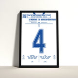 Poster du but de Frank Verlaat – Auxerre vs Dortmund 1993 - Legendary Goals