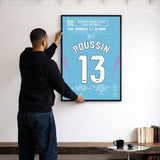 Poster du but de Gaëtan Poussin – Saragosse vs Eibar 2025 - Legendary Goals