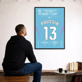 Poster du but de Gaëtan Poussin – Saragosse vs Eibar 2025 - Legendary Goals