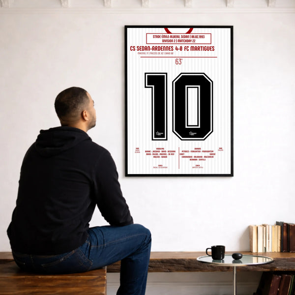 Poster du but de Jean - Louis Mazzéo - Sedan vs Martigues 1993 - Legendary Goals