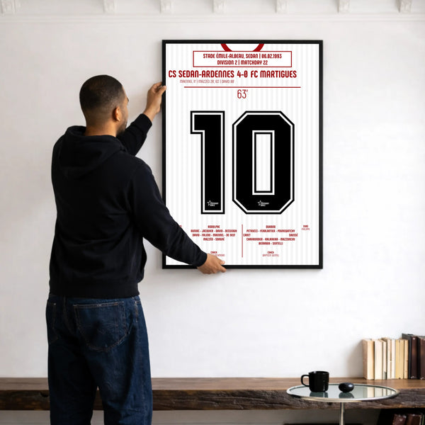 Poster du but de Jean - Louis Mazzéo - Sedan vs Martigues 1993 - Legendary Goals